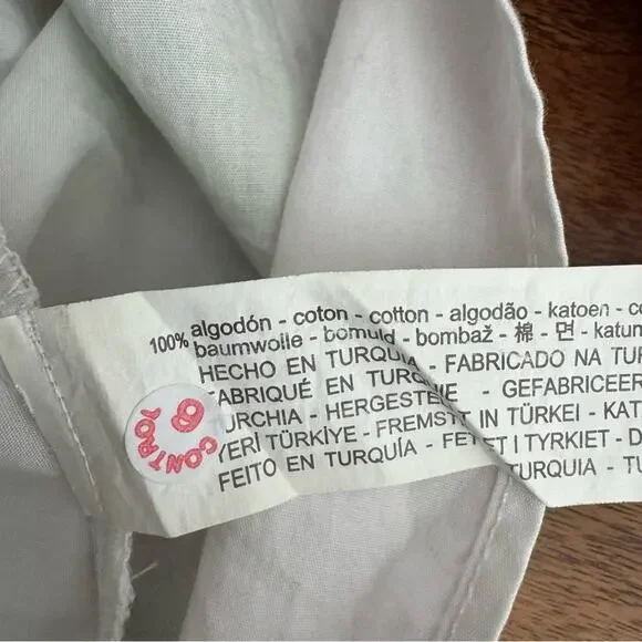 ZARA Green Tie Dye Poplin Top - Picture 8 of 8